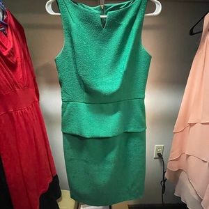 Green pencil skirt dress